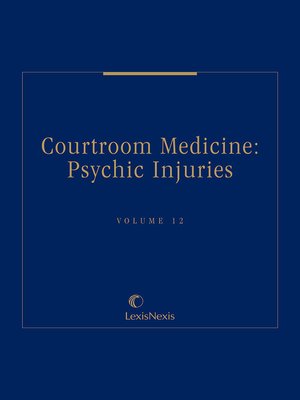 cover image of Courtroom Medicine: Psychic Injuries
